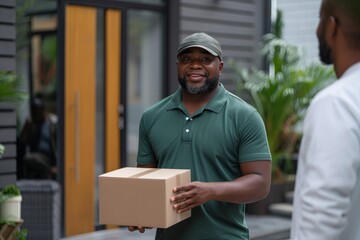 Efficient Home Delivery Service at a Modern Residence.