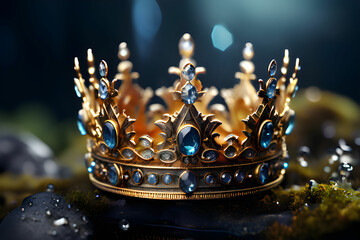 background king crown gold