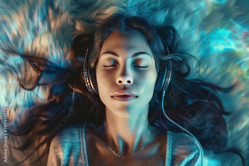Aufkleber sleep habit management and relaxation techniques: tranquility in rem and nrem cycle optimization wit