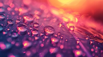 Abstract Purple water bubbles background