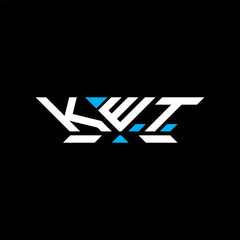 KWT letter logo vector design, KWT simple and modern logo. KWT luxurious alphabet design