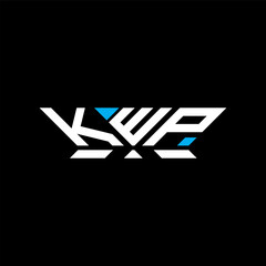KWP letter logo vector design, KWP simple and modern logo. KWP luxurious alphabet design