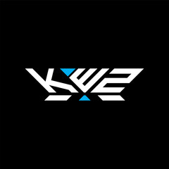 KWZ letter logo vector design, KWZ simple and modern logo. KWZ luxurious alphabet design