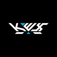 KWX letter logo vector design, KWX simple and modern logo. KWX luxurious alphabet design
