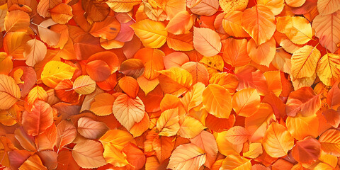 Red and orange autumn leaves background. Outdoor. Colorful background image of fallen autumn leaves perfect for background and wallpaper concept Autumnal Dry Brown Leaves Texture background 
