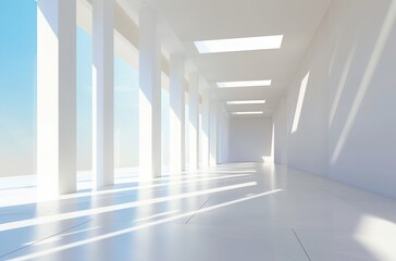 3D modern simple space background