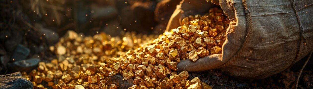 gold rushes through a low-angle view showcasing the remnants left behind in iconic regions Highlight how the legacy of gold rushes continues to influence and shape these areas today