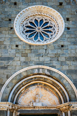 Magic of the Cinque Terre. Colors of the houses and the sea of ​​Corniglia