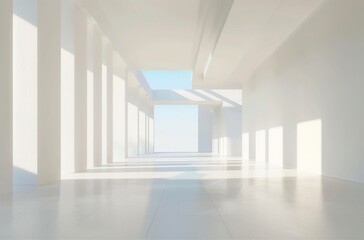 Fototapeta premium 3D modern simple space background