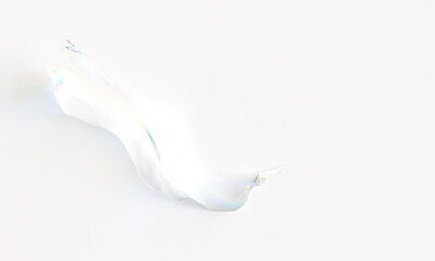 Abstact curve lines elegant on white background. 3d illustration
