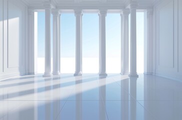 Fototapeta premium 3D modern simple space background