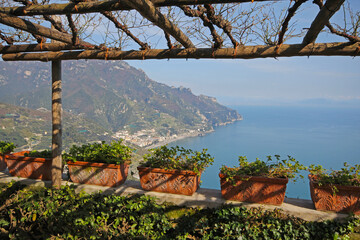 Panorama Costiera Amalfi Italia