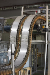 Conveyor part of machinery used in food industry