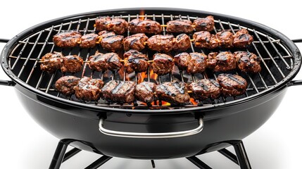 Sizzling Flames: A BBQ Grill Masterpiece. Generative AI