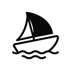 Sail Boat vector icon