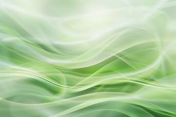 A soft, green background with gentle curves and waves for an ecofriendly presentation or natural theme The artwork is in the style of a gentle, flowing style double exposure