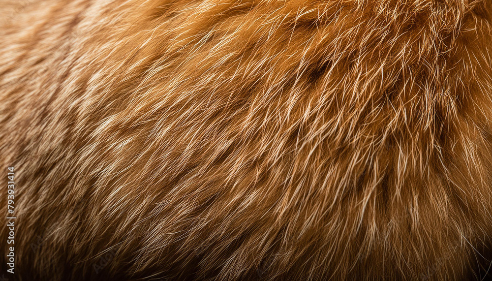 Poster brown fur texture background close up abstract macro; smooth dark gradient wallpaper