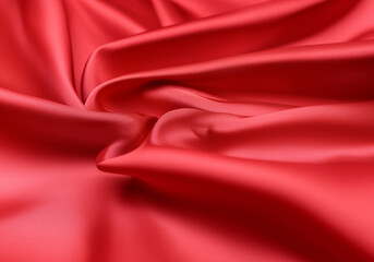 Red Satin Textile Texture