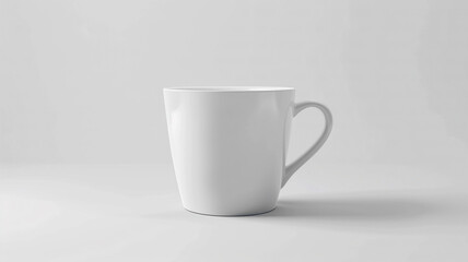 Obraz premium white coffee cup on white background