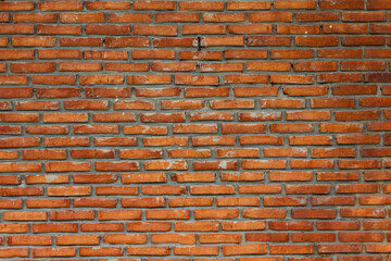 Red brick wall texture grunge background,Old grunge brick wall