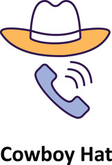 Cowboy hat Vector Icon which can easily modify or edit