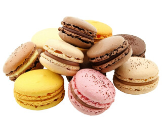 Obraz premium colorful macaroons isolated on white