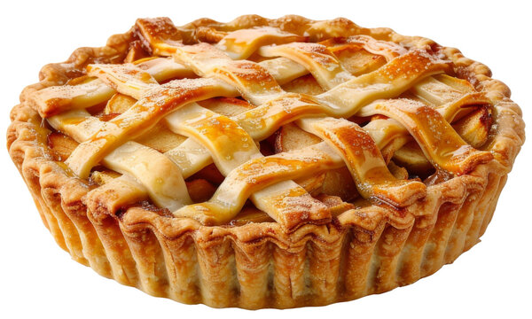 apple pie  isolated on a transparent background. PNG