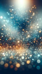 Abstract bright glitter blue background out of focus.3 d render - obrazy, fototapety, plakaty