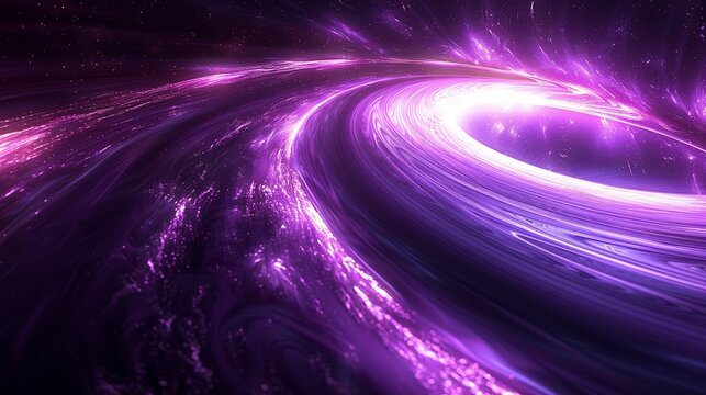 Kylin's rapid travel through the galaxy was a mesmerizing experience, surrounded by a shimmering purple glow.