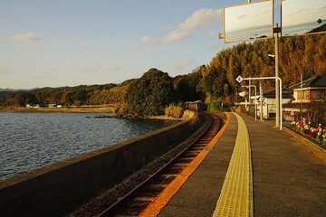 Chiwata Station in Nagaaki, Japan - 日本 長崎  JR大村線 千綿駅