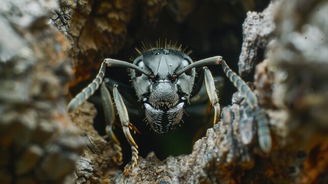 close-up shot ant polyrhachis queenslandica