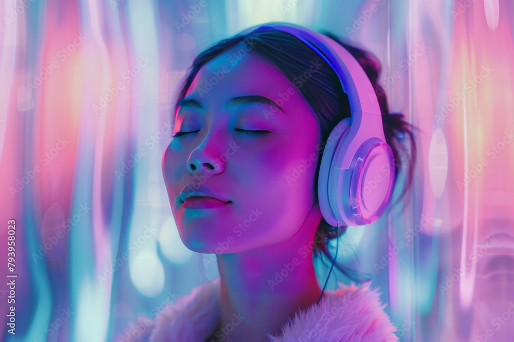 Poster wellness through music: enhancing brain power and training with relaxing music therapy, deep sleep p