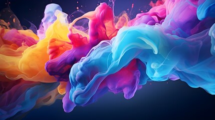 A contemporary and imaginative abstract backdropOil paint: An abstract backdrop texture with wavy lines and bright paintings with a rainbow of colors that blend together to create visually striking ar