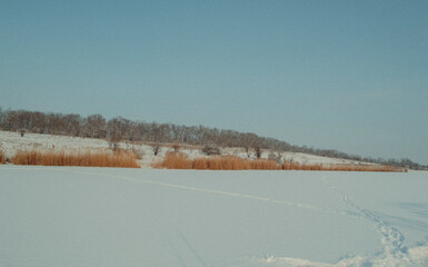 Winter landscape, nature of Ukraine, snow, cold, mood, weather, atmosphere © Иван Грушевич