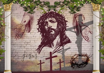  Illustration of Jesus Christ.