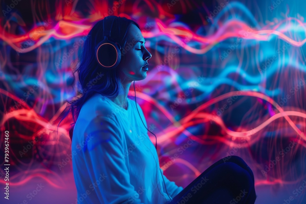Poster enhancing motor neuron function with binaural sleep waves: soothing relaxation music and cognitive a