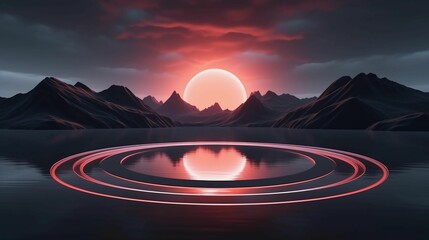 sunrise over the mountains