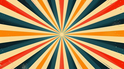 A vibrant abstract image with radial lines