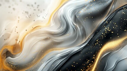 background of a metallic wave geometry pattern mixed with silver and gold