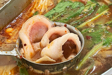 Pork in ho pot