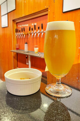 beer and snacks