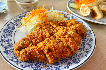 Japanese style fried pork Tonkatsu