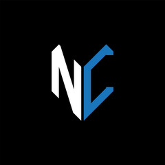 NL letter logo design on Black background. NL creative initials letter logo concept. NL letter design.
