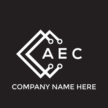 AEC letter logo design. AEC creative initials letter logo concept. AEC letter design.

