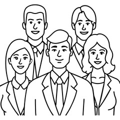 Fototapeta premium set of people vector illustration