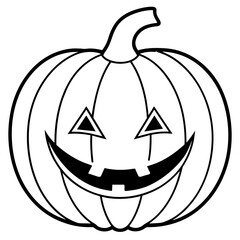 Halloween pumpkin vector illustration 