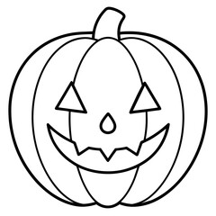 Halloween pumpkin vector illustration 