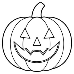 Halloween pumpkin vector illustration 