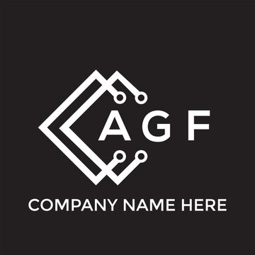 AGF letter logo design. AGF creative initials letter logo concept. AGF letter design.

