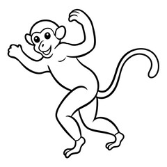 naughty monkey vector illustration